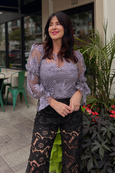 Lace Floral Blouse