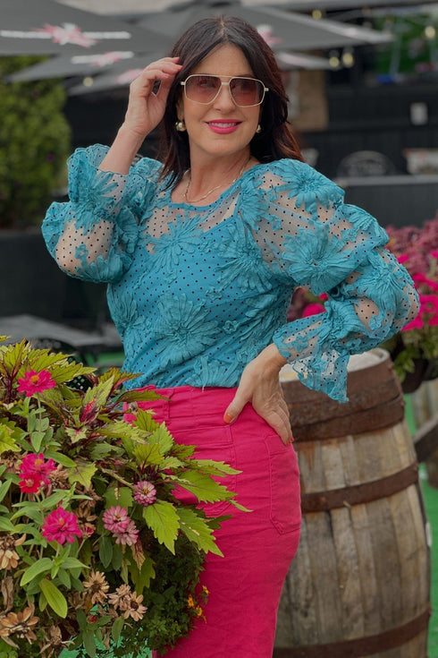 Lace Floral Blouse