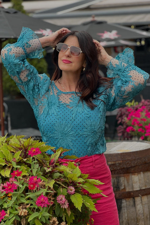 Lace Floral Blouse