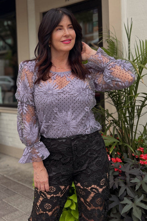 Lace Floral Blouse