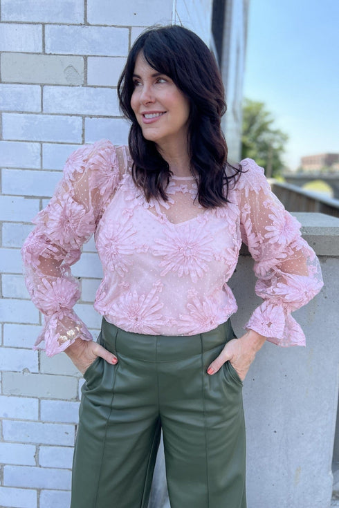 Lace Floral Blouse