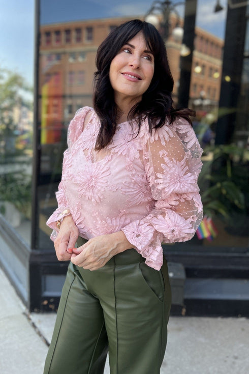 Lace Floral Blouse