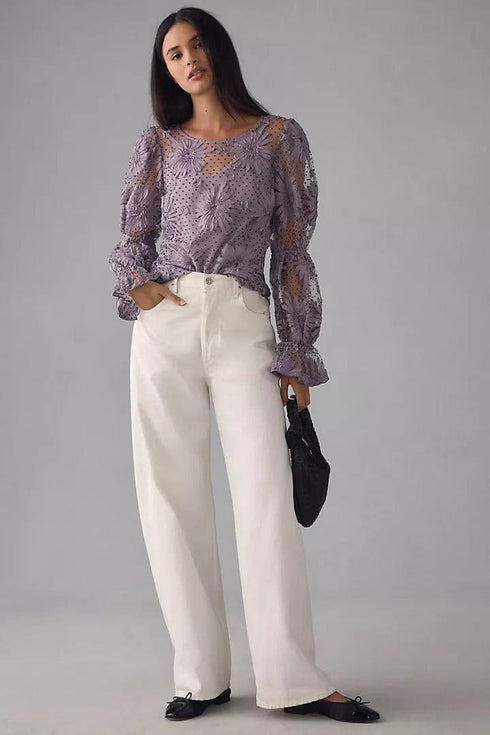 Lace Floral Blouse