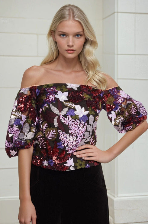 Laken Top – Tempest Bloom