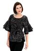 Laszlo Top - Black Floral