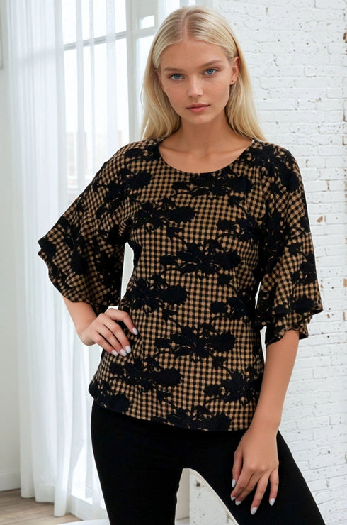 Laszlo Top - Coco Plaid