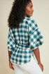 Laszlo Top - Teal Gingham