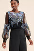 Mesh Sequin Top