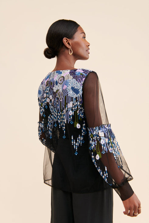 Mesh Sequin Top