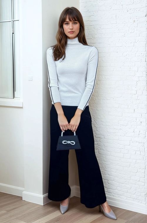 Eva Franco Top Mock Neck Sweater