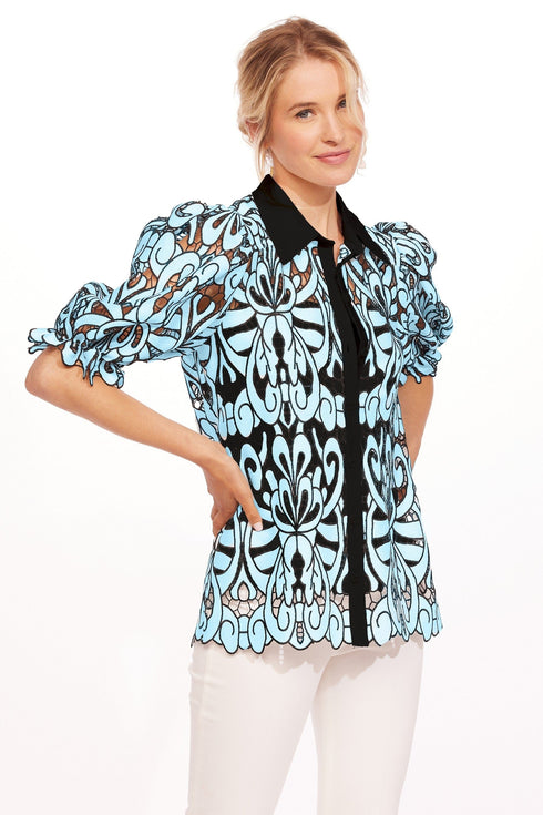 Ora Top - Hacienda Blue