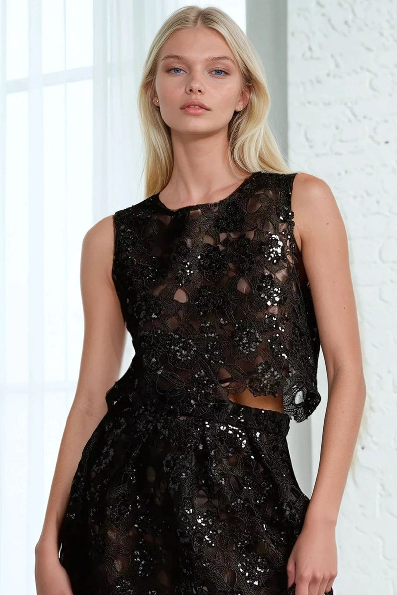 sequin tank top dress Endless Rose Sequin Waterfall Tank Dress