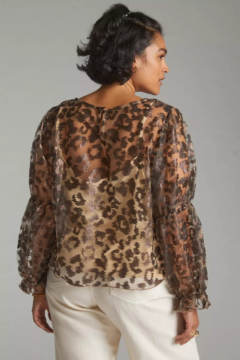 Sheer Leopard Top