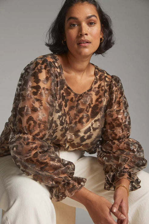 Sheer Leopard Top