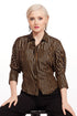 Sibella Top – Black and Gold Stripe