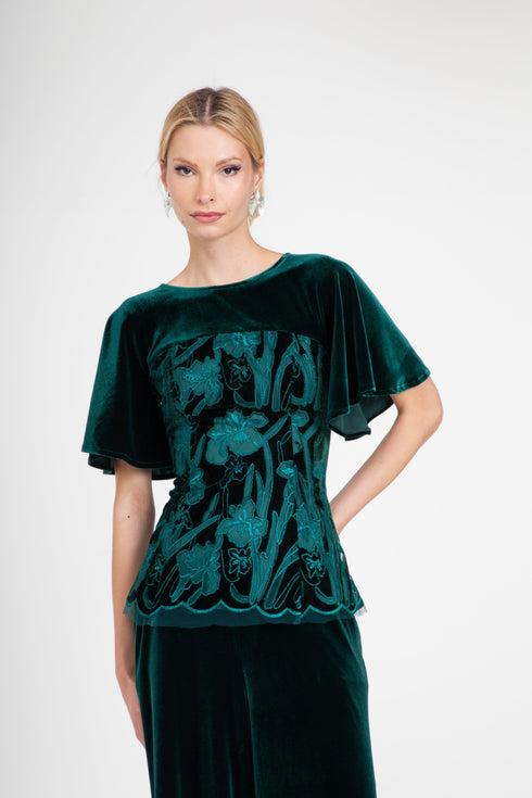 Sophie Top – Teal Petal