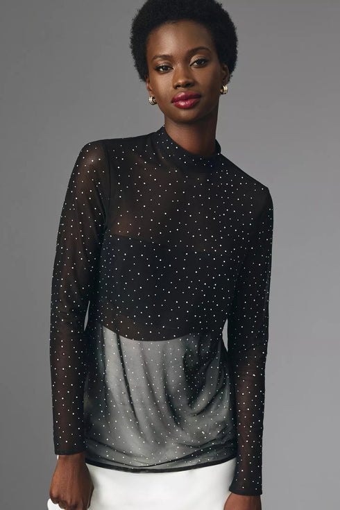 Starlight Long-Sleeve Sheer Tunic