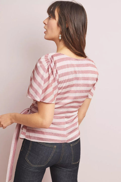 Sweetwater Top - Metallic Stripe