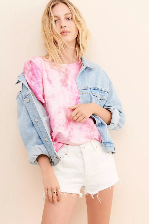 Tie Dye Tee-Pink