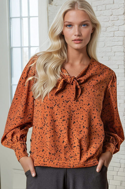 Tula Tie Top - Jungle Dot