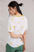 Yellow Bananas Embroidered Blouse