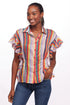 Berenice Top - Fiesta Stripe