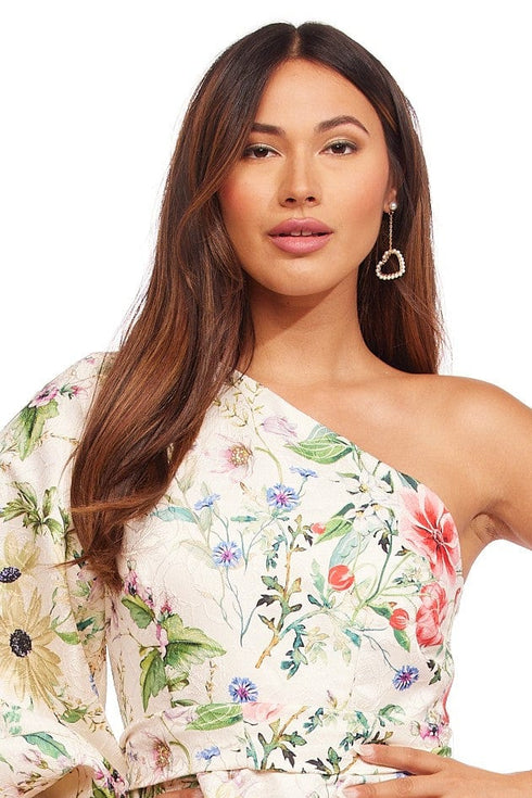 Beaded Heart Drop Earrings