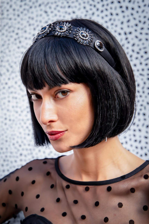 Black Rhinestone Headband