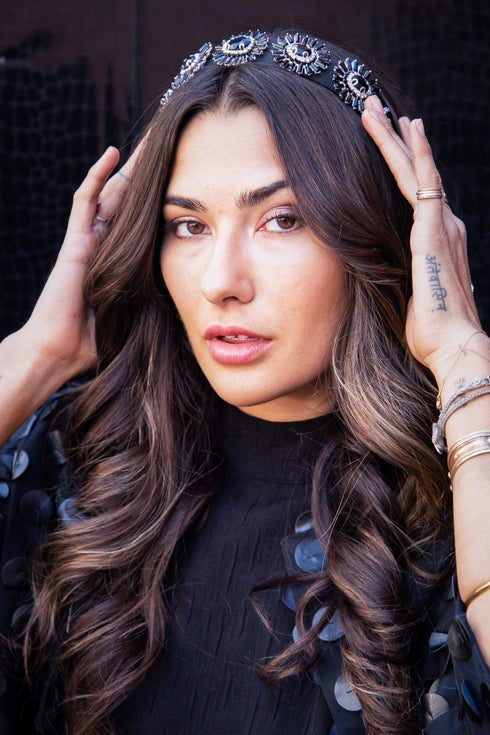 Black Rhinestone Headband