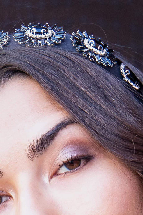 Black Rhinestone Headband
