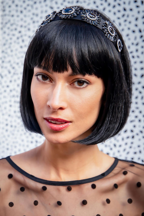 Black Rhinestone Headband