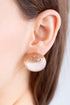 Champagne Resin Sparkle Post Earrings