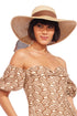 Elsie Straw Wide Brim Floppy Straw Hat with Bow