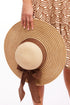 Elsie Straw Wide Brim Floppy Straw Hat with Bow