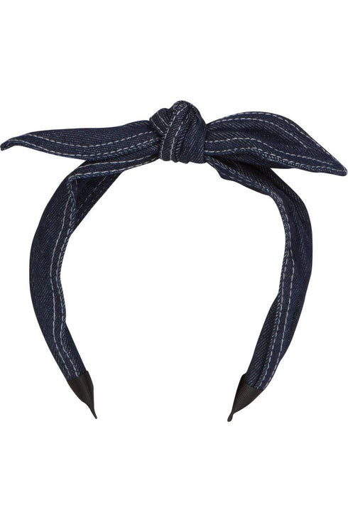 Denim Bow Headband
