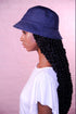 Denim Bucket Hat With Detachable Face Shield