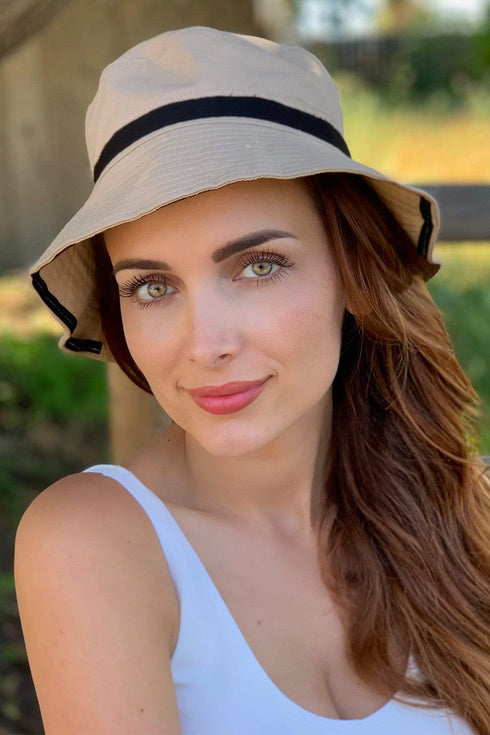 Face Shield Bucket Hat - Khaki