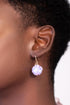 Lilac Beaded Ball Drop Earring