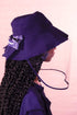 Navy Soft Brim Bucket Hat With Face Shield NON DETACHABLE