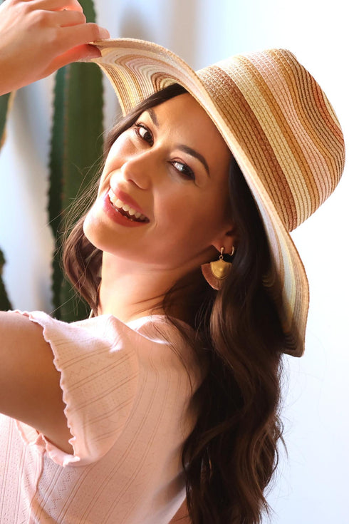 Pastel Multi Straw Hat