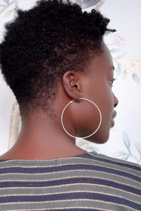 Rose Gold Hoops