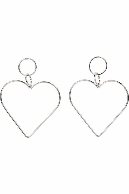 Silver Heart Earring