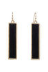Textured Rectangle Drop Earrings