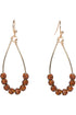 Topaz Beaded Teardrop Earrings