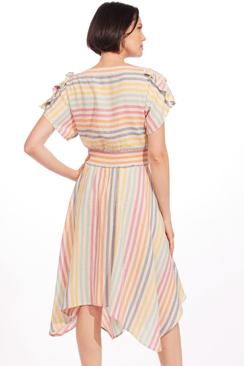 Amara Dress - Malta Stripe