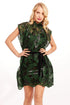 Callas Mini Dress - Christmas Green