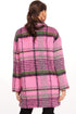 Plaid Coat – Bubble Gum Pink