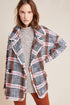 Carrie Double Breasted Plaid Tweed Coat
