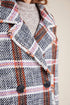 Carrie Double Breasted Plaid Tweed Coat