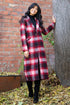 Longline Plaid Coat